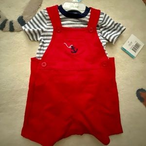 NWT Anchor Overall Set